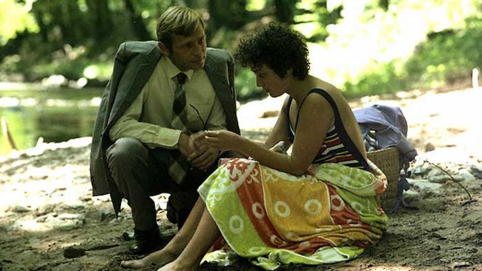 Jiří Kodet a Jana Boušková ve filmu Smrt talentovaného ševce.